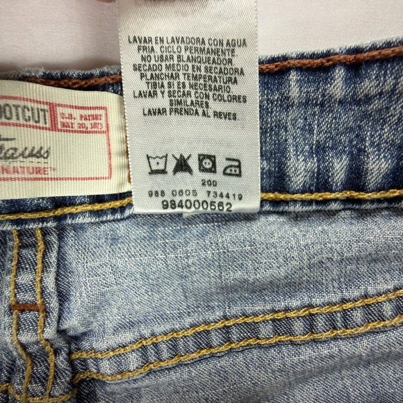 Levi Strauss Signature Womens Bootcut Jeans Size 12 Blue Stretch Denim - Picture 6 of 10